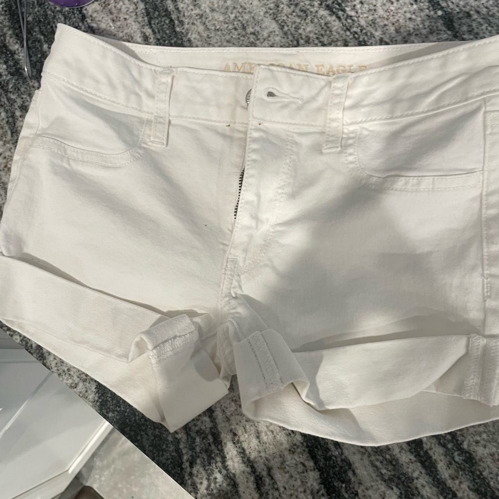 American Eagle Outfitters White Jean Shorts